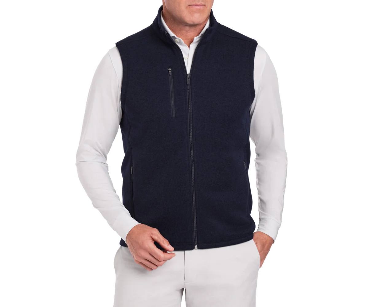 The Ashby Vest: Heathered Dark Navy - Image 5