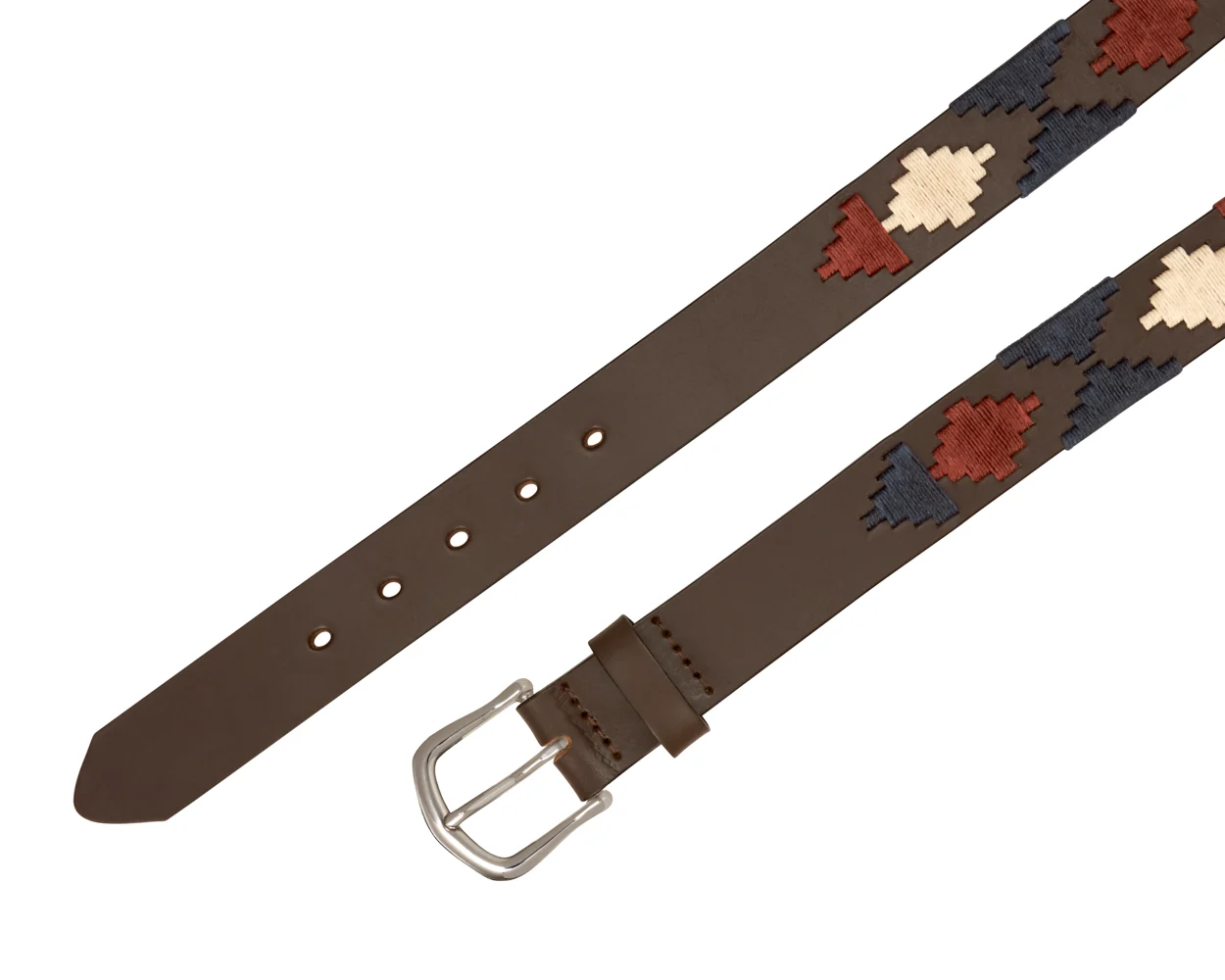 The Barker Belt: Brown/Navy/Claret/Stone - Image 4