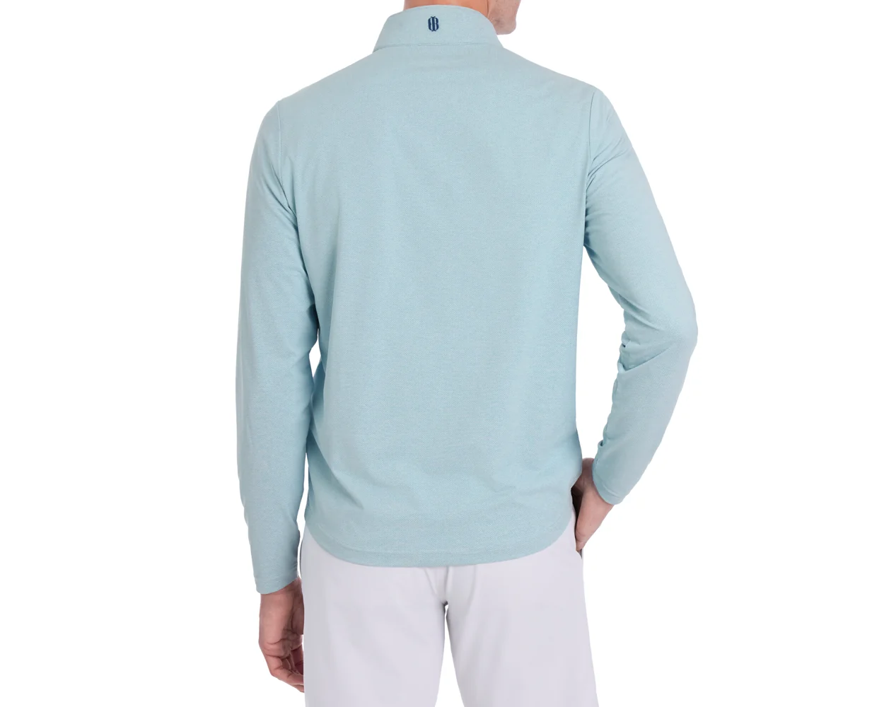 The Bell Quarter-Zip: Heathered Harbor - Image 4
