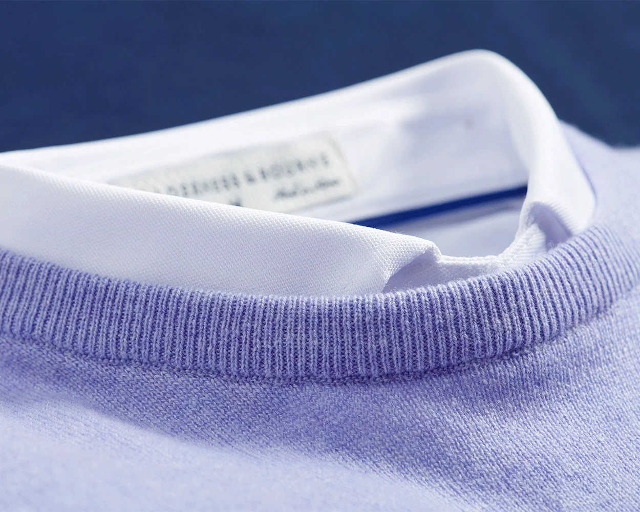 The Buckley Crewneck Sweater: Heathered Lavender - Image 5