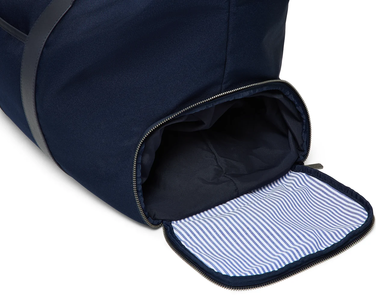 The Byers Duffel Bag: Navy Ballistic - Navy Embroidery - Image 3
