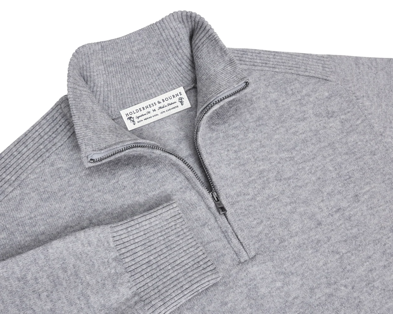 The Cunningham Quarter-Zip Sweater: Heathered Gray