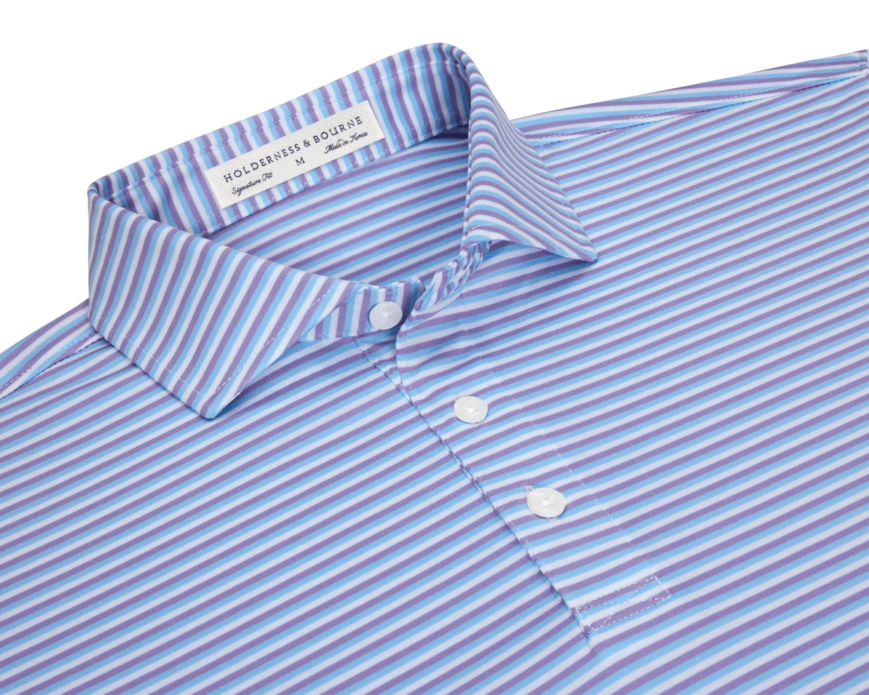 The Fleming Shirt: Tudor/Vista Blue/White