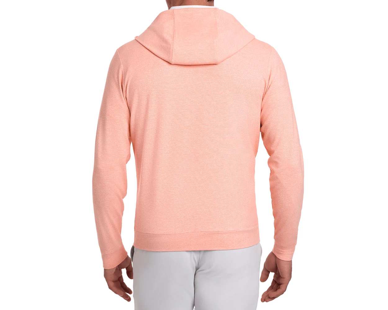 The Hamilton Hoodie: Heathered Nectarine & White - Image 4