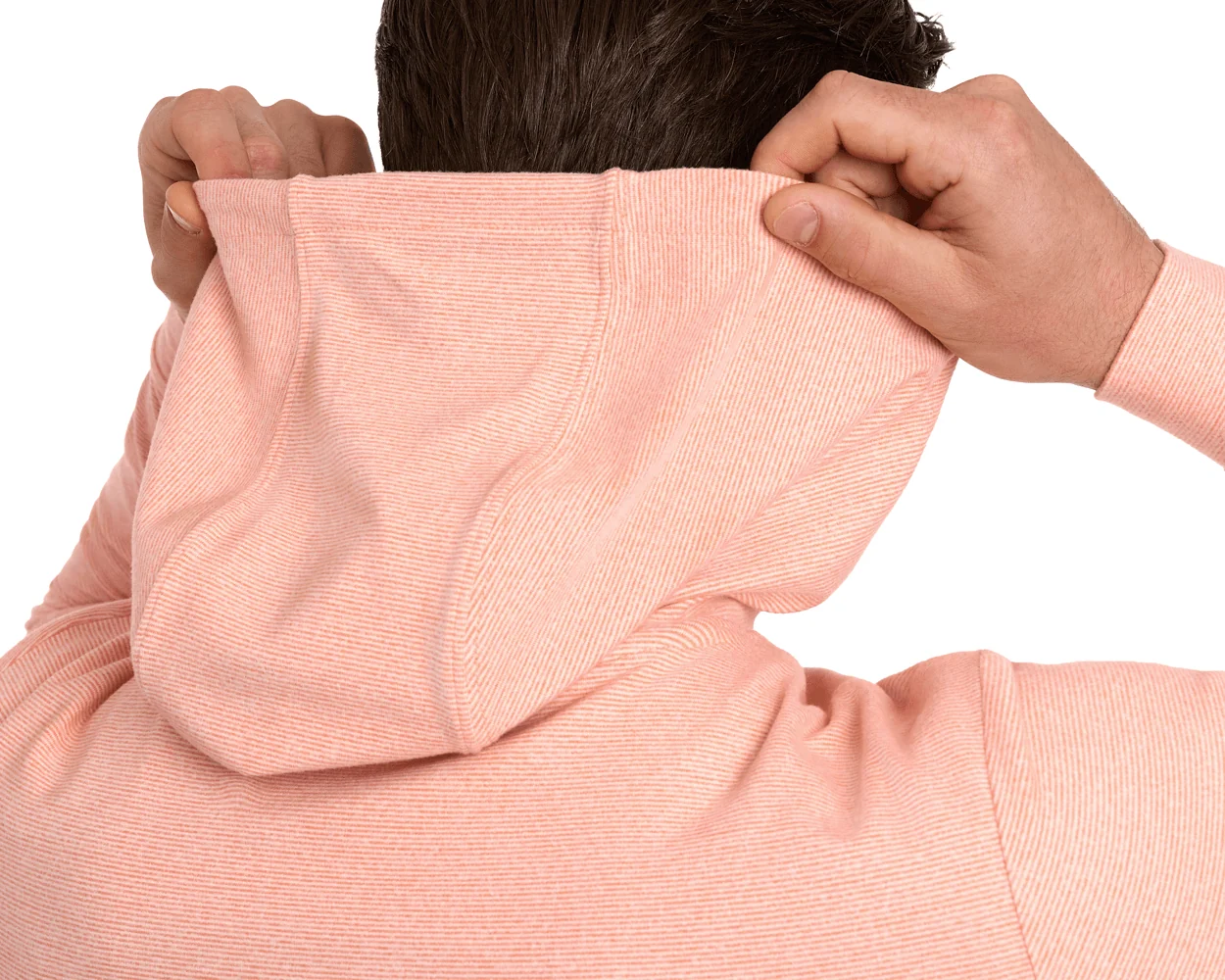 The Hamilton Hoodie: Heathered Nectarine & White - Image 6