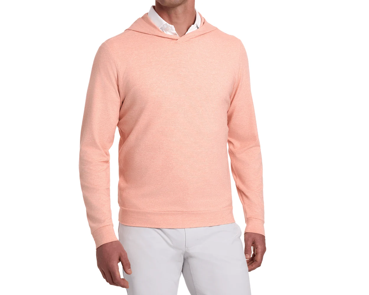 The Hamilton Hoodie: Heathered Nectarine & White - Image 7