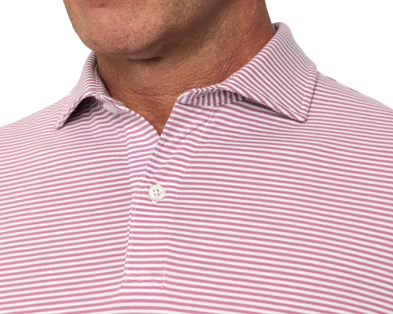 The Herron Shirt: Faded Mauve & White - Image 4