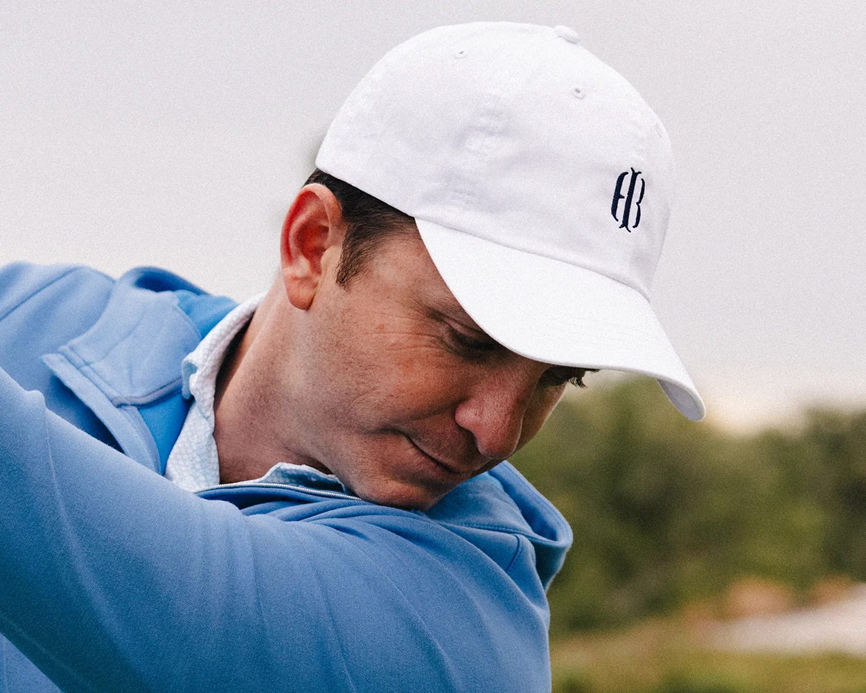 The Lightweight Cotton Hat: White with HB Icon - Image 4