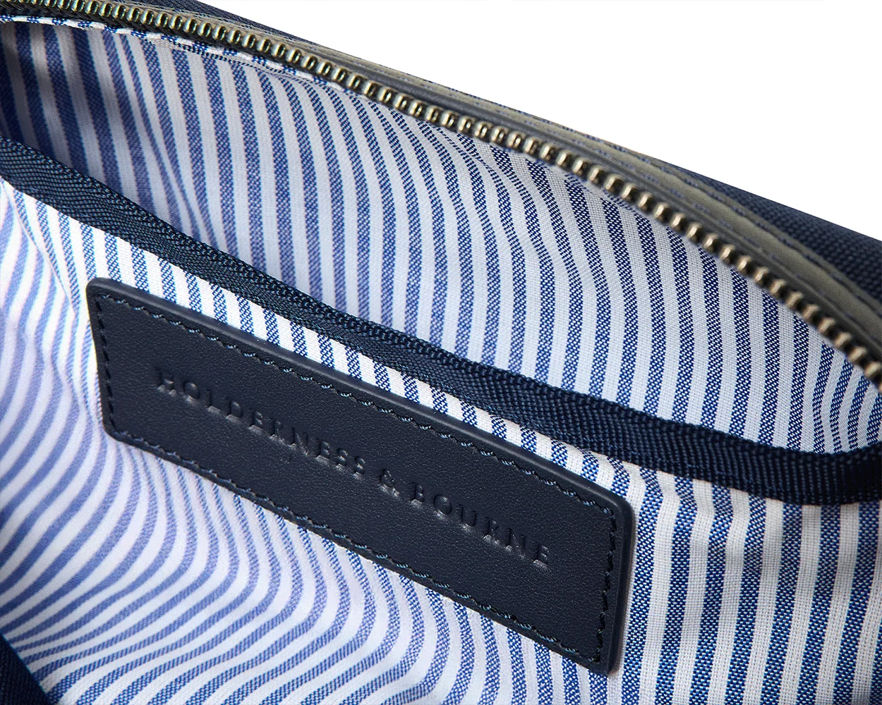 The Littler Dopp Kit: Navy Ballistic - Slate Blue Embroidery - Image 3