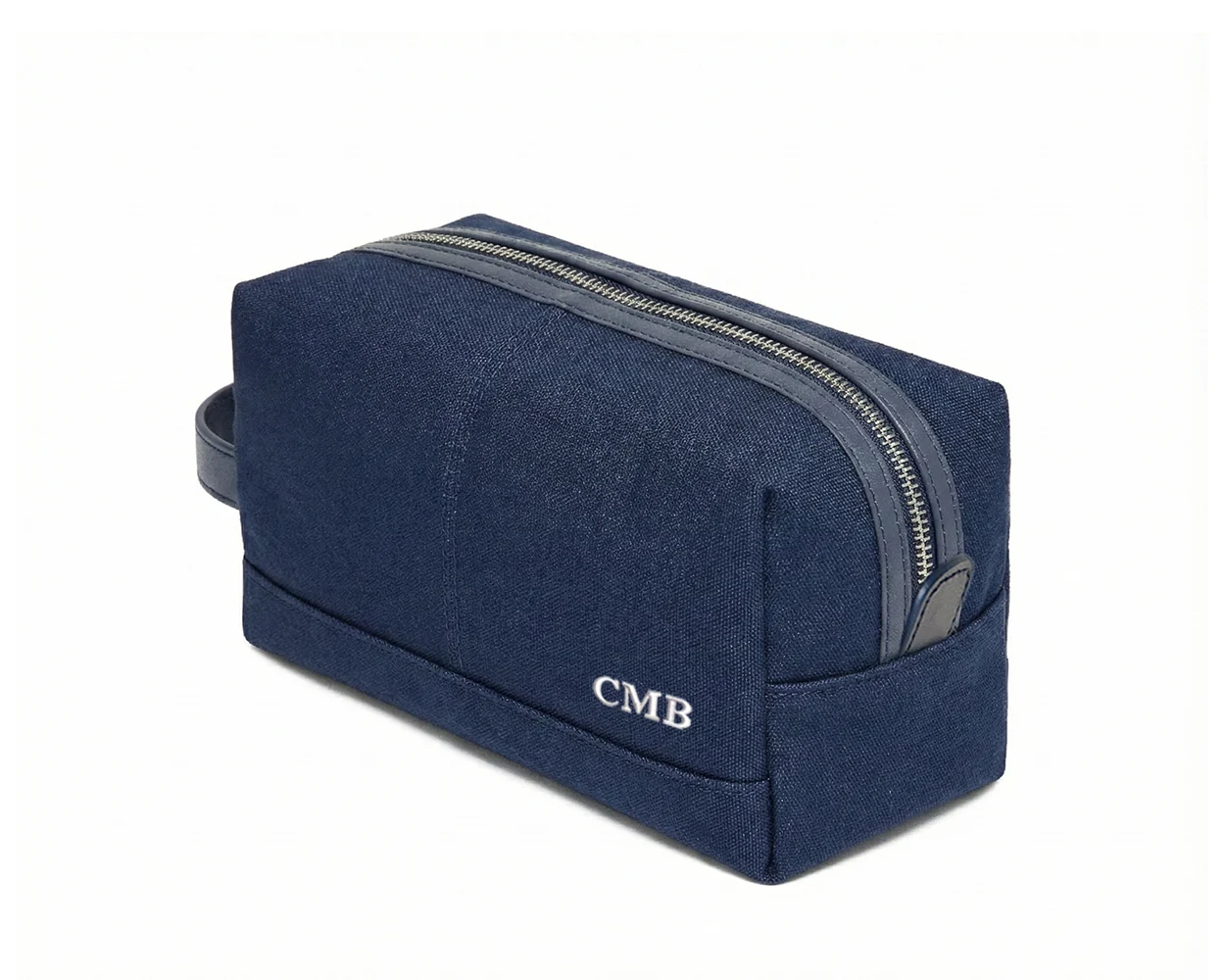 The Littler Dopp Kit: Navy Ballistic - White Embroidery - Image 2