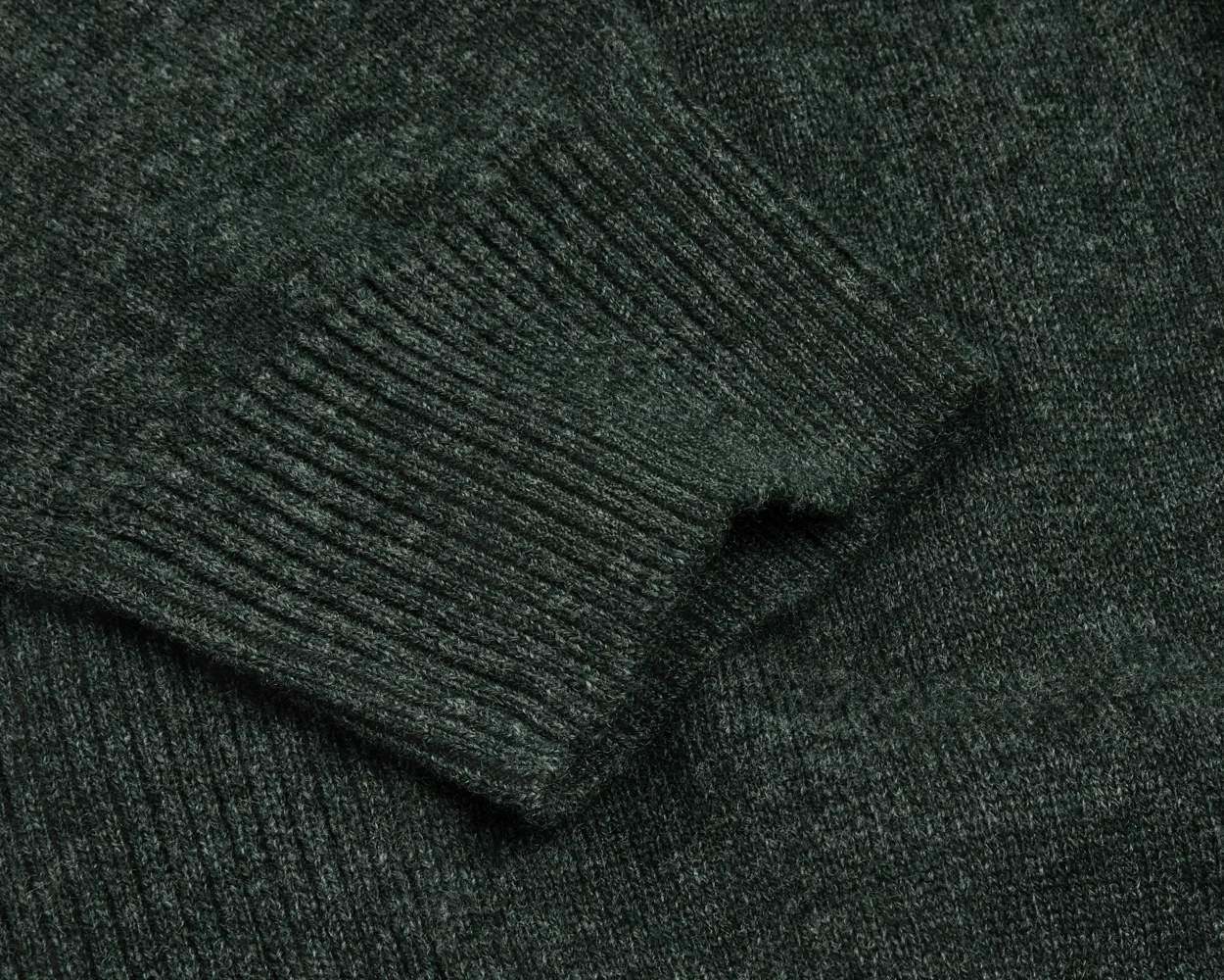 The Logan Hoodie Sweater: Heathered Ivy - Image 7