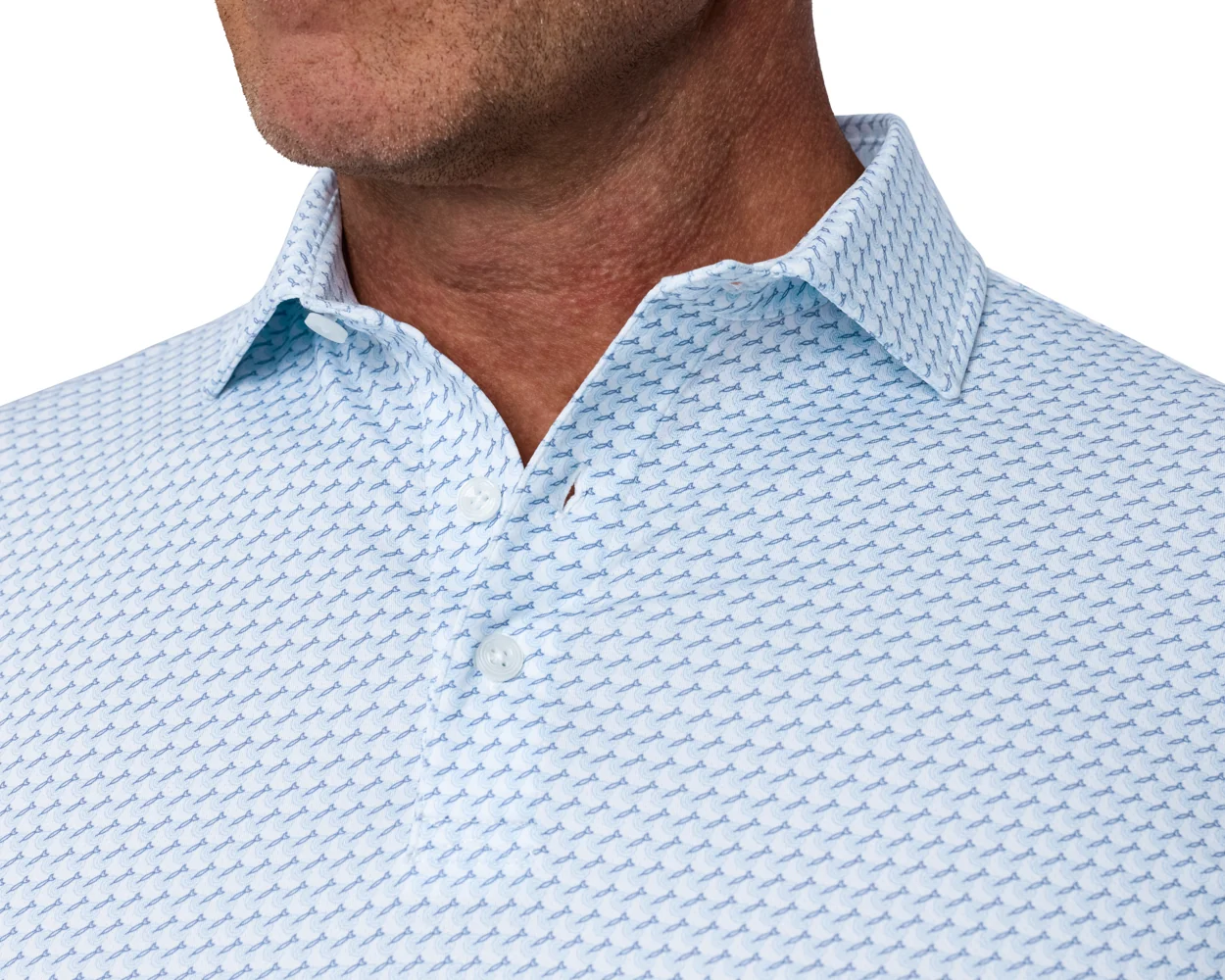 The Meade Shirt: Vista Blue & Pacific Blue - Image 4