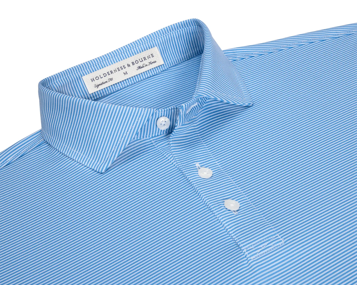 The Perkins Shirt: Horizon Blue & White