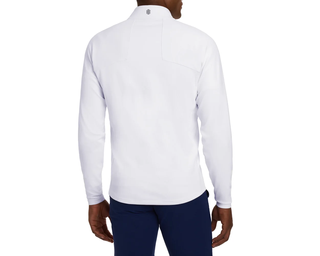The Rodgers Quarter-Zip: White - Image 4