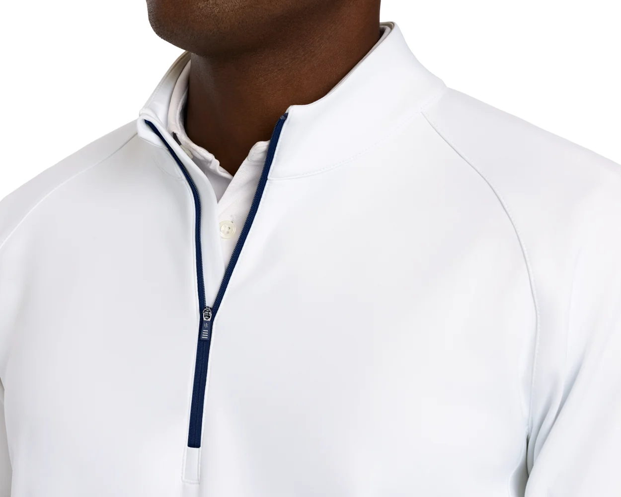 The Rodgers Quarter-Zip: White - Image 5