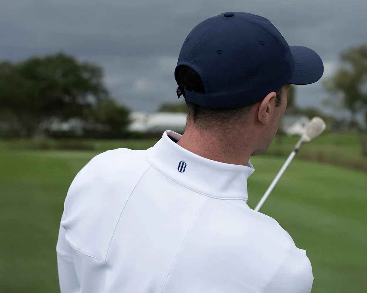 The Rodgers Quarter-Zip: White - Image 6