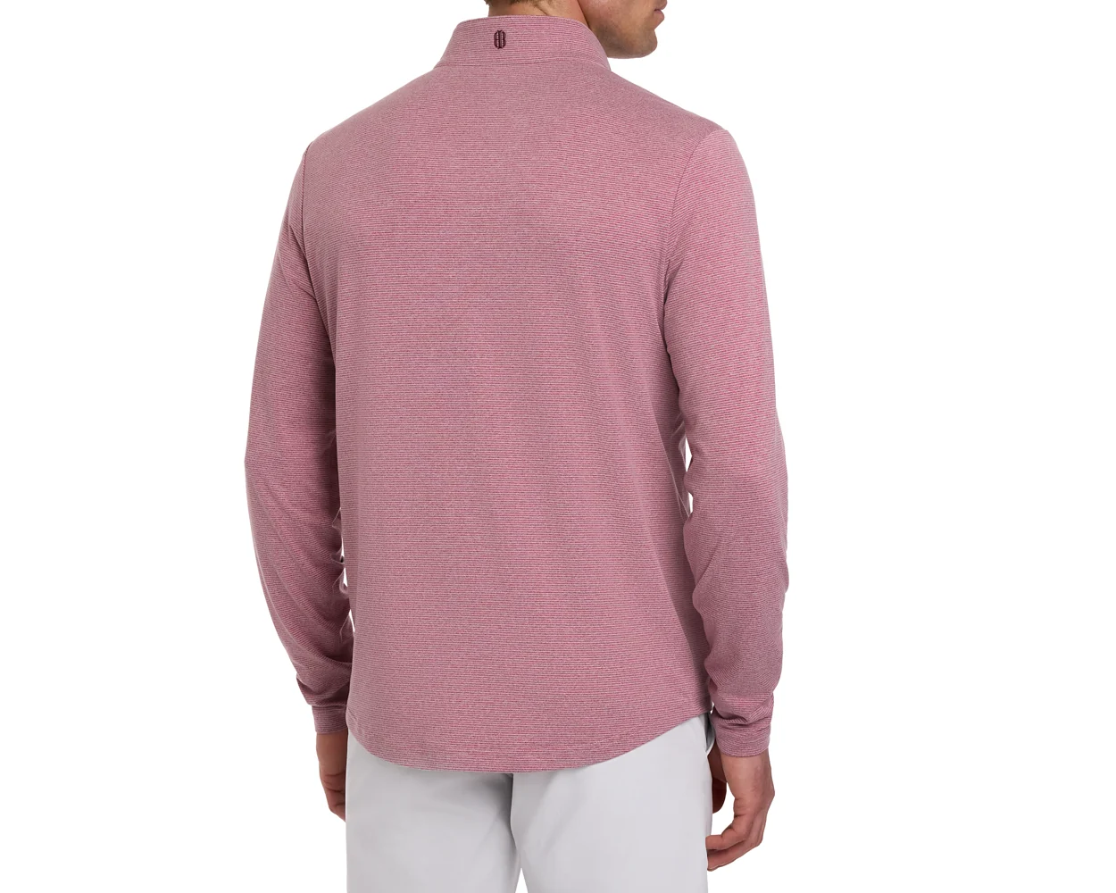 The Royce Quarter-Zip: Heathered Cabernet - Image 4