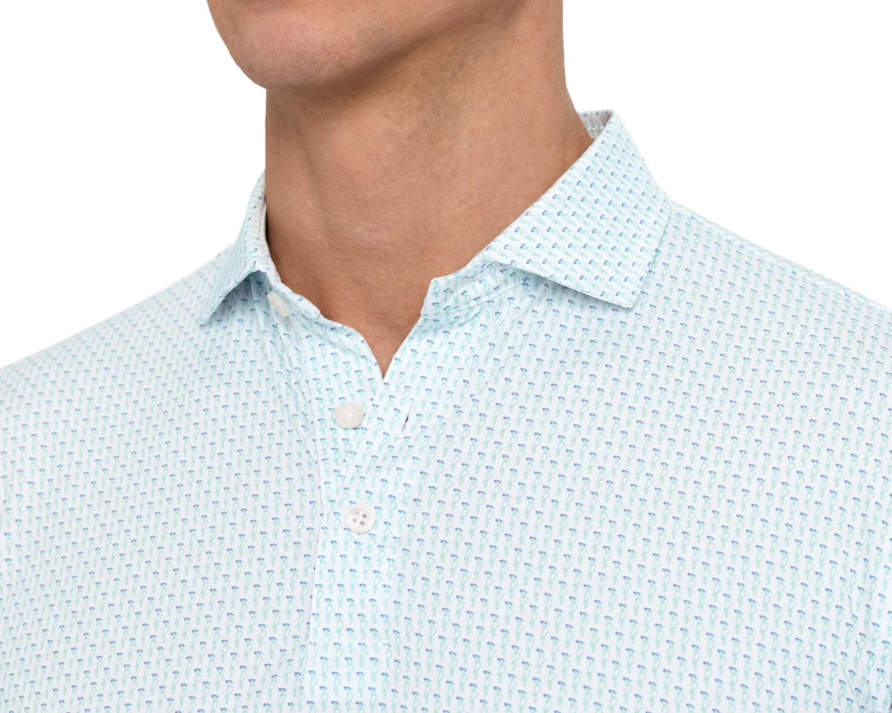 The Sprague Shirt: Cascade Green & Pacific Blue - Image 4