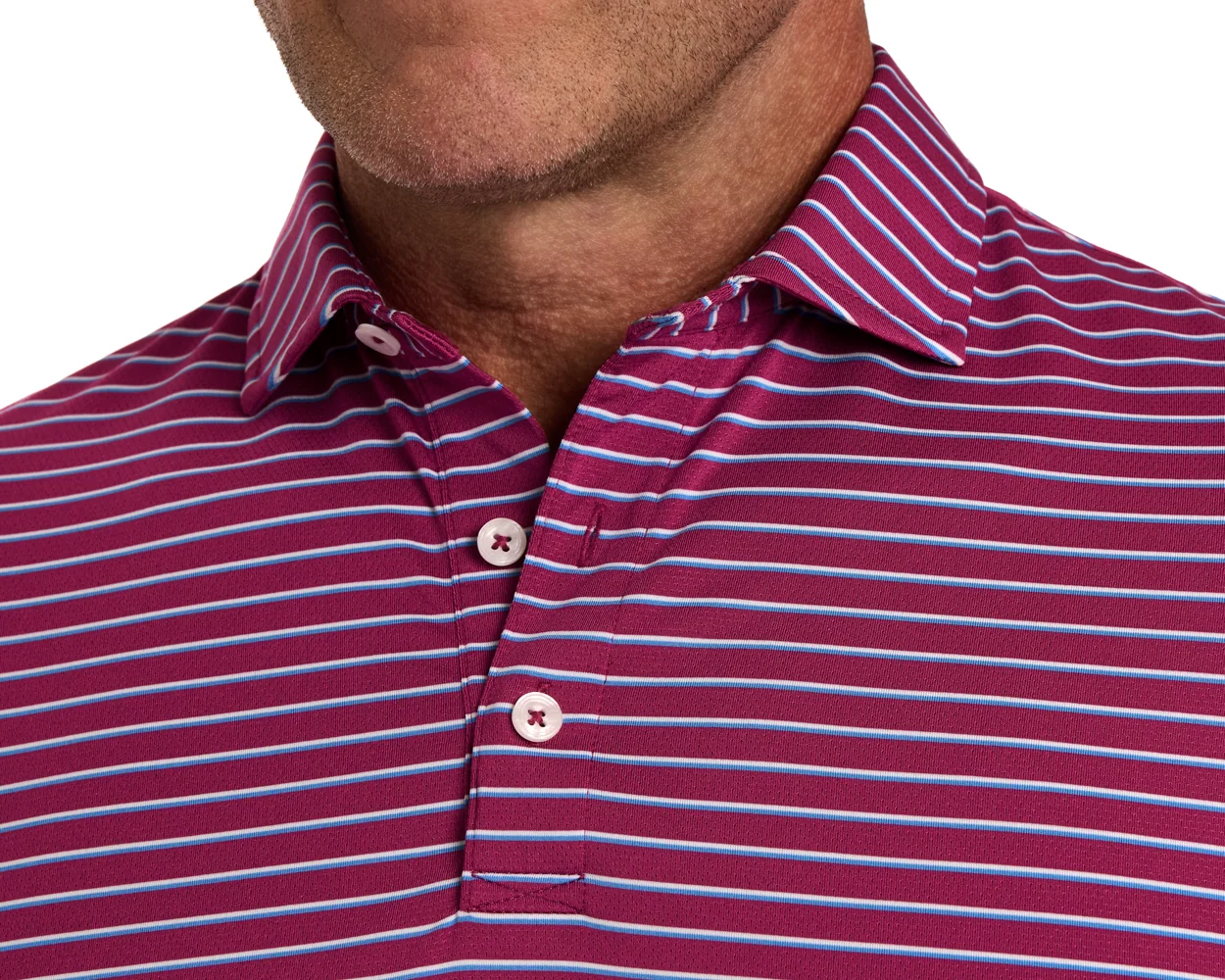 The Springer Shirt: Cabernet/White/Horizon Blue - Image 4
