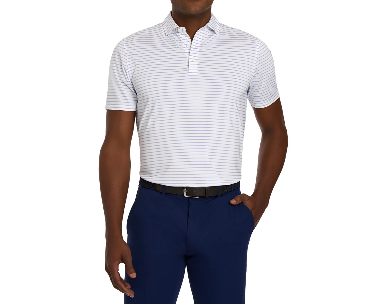 The Springer Shirt: White/Vista Blue/Tudor - Image 2
