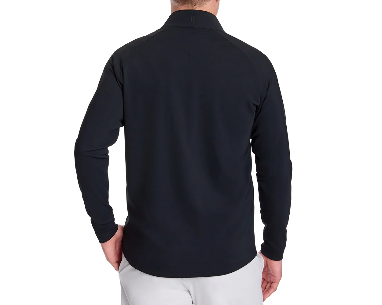 The Stuart Quarter-Zip: Black - Image 4