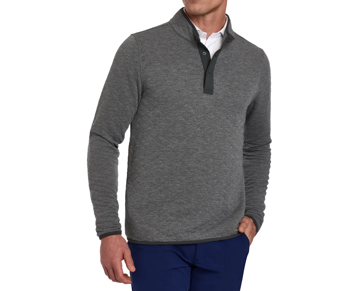 The Sullivan Quarter-Snap: Heathered Charcoal - Image 6