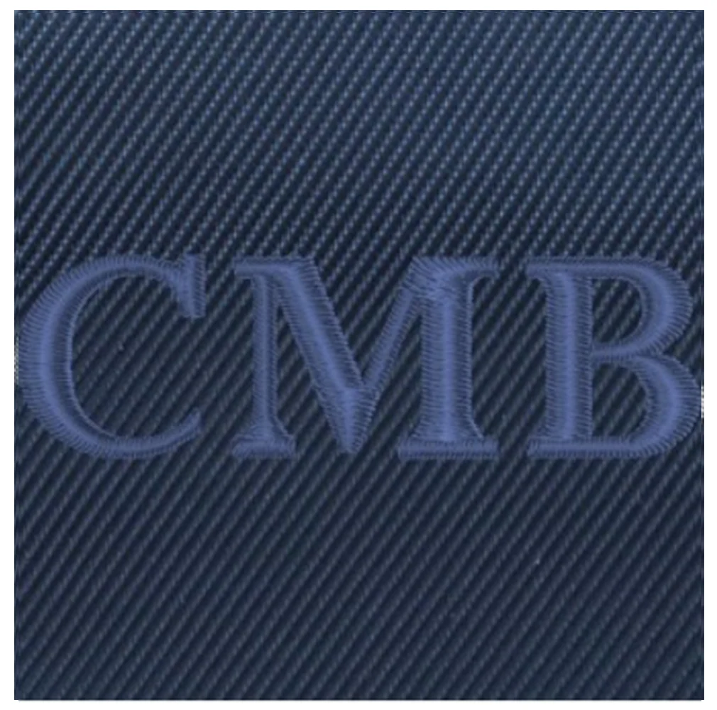 The Treadwell Tote: Navy Ballistic - Navy Embroidery - Image 4