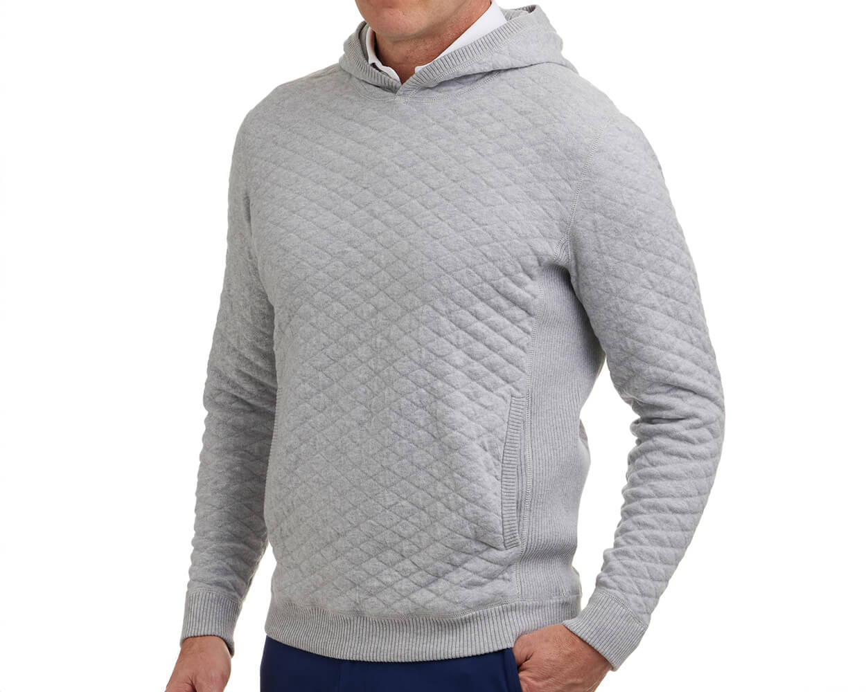 The Wallace Hoodie Sweater: Heathered Gray - Image 2