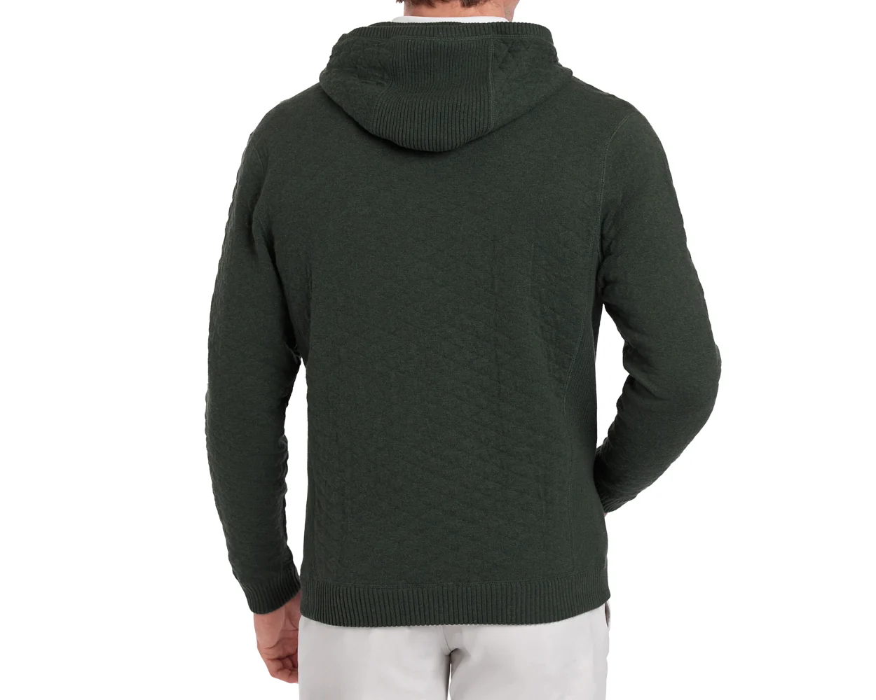 The Wallace Hoodie Sweater: Heathered Ivy - Image 4