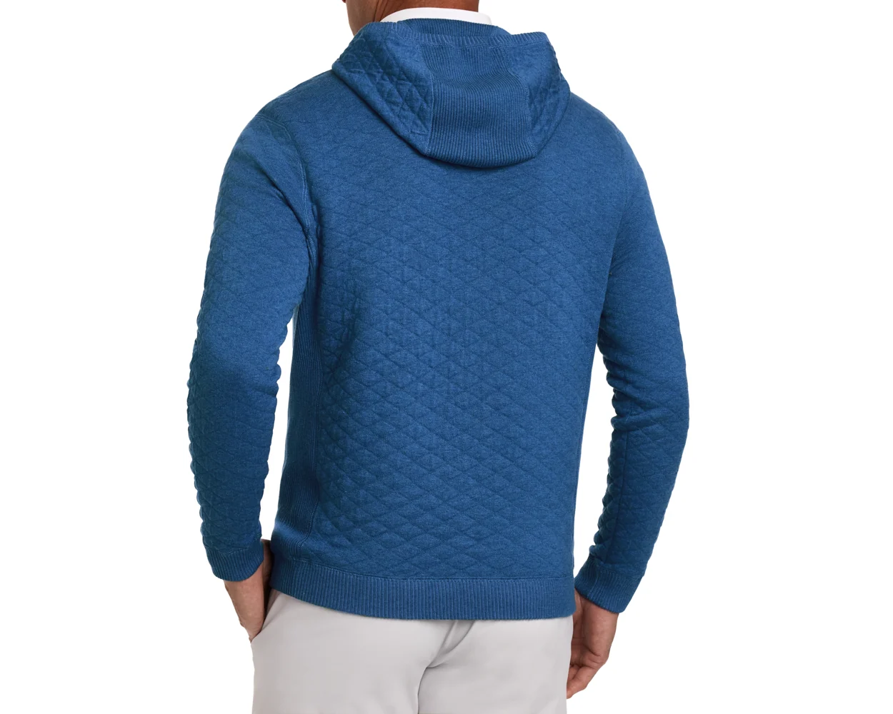 The Wallace Hoodie Sweater: Heathered Maidstone Blue - Image 4