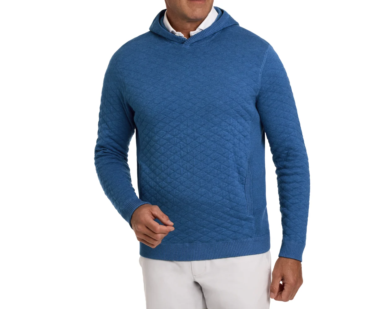 The Wallace Hoodie Sweater: Heathered Maidstone Blue - Image 6