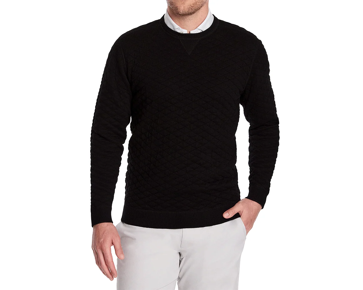 The Ward Crewneck Sweater: Black - Image 2