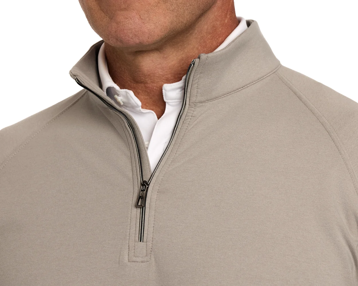 The Westland Quarter-Zip: Heathered Dune - Image 5