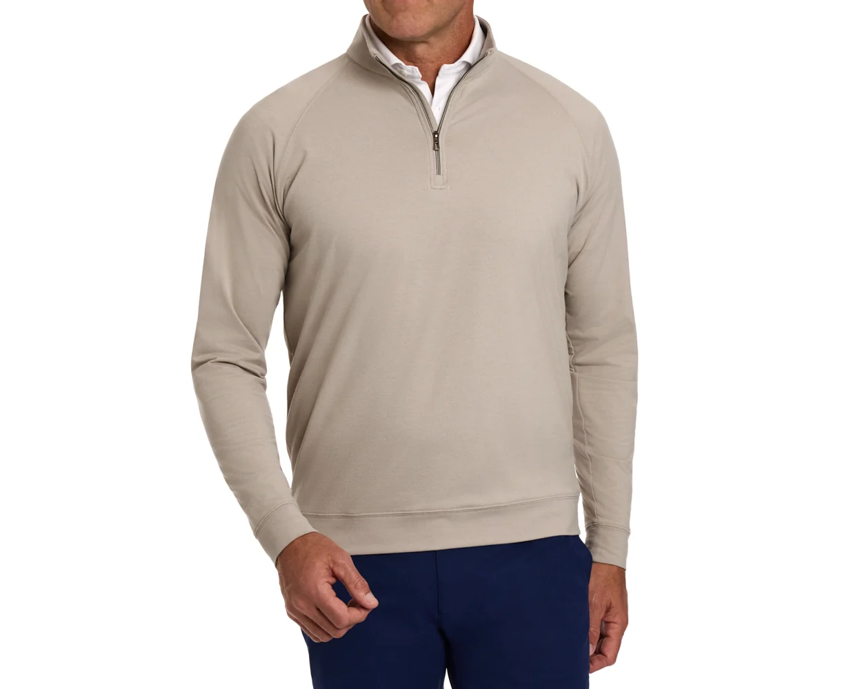 The Westland Quarter-Zip: Heathered Dune - Image 6