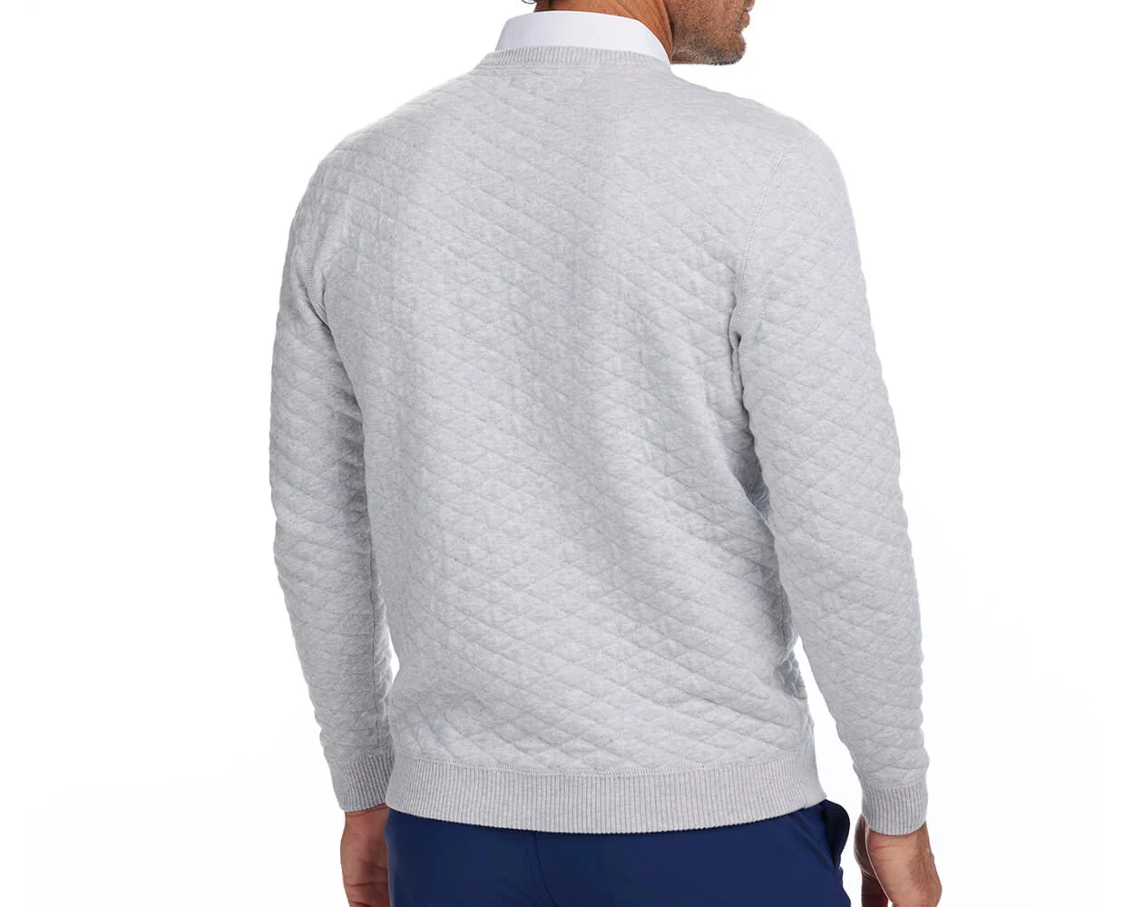 Yale Golf Course Ward Sweater: Heathered Gray - Image 3